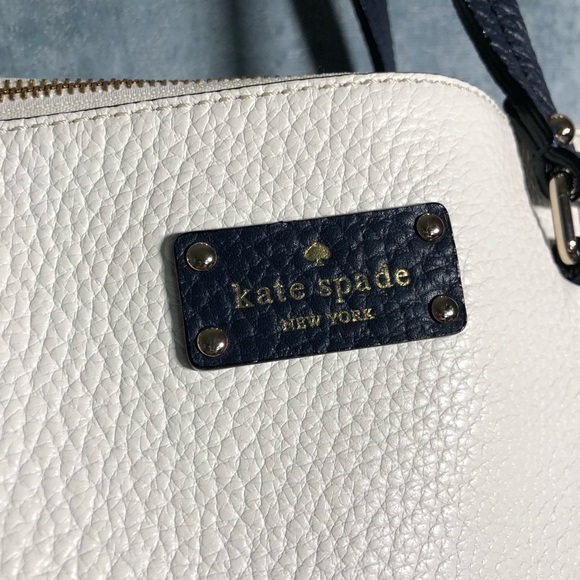 💕SOLD💕Kate Spade ♠️ two tone leather satchel Handbag - Picture 4 of 8